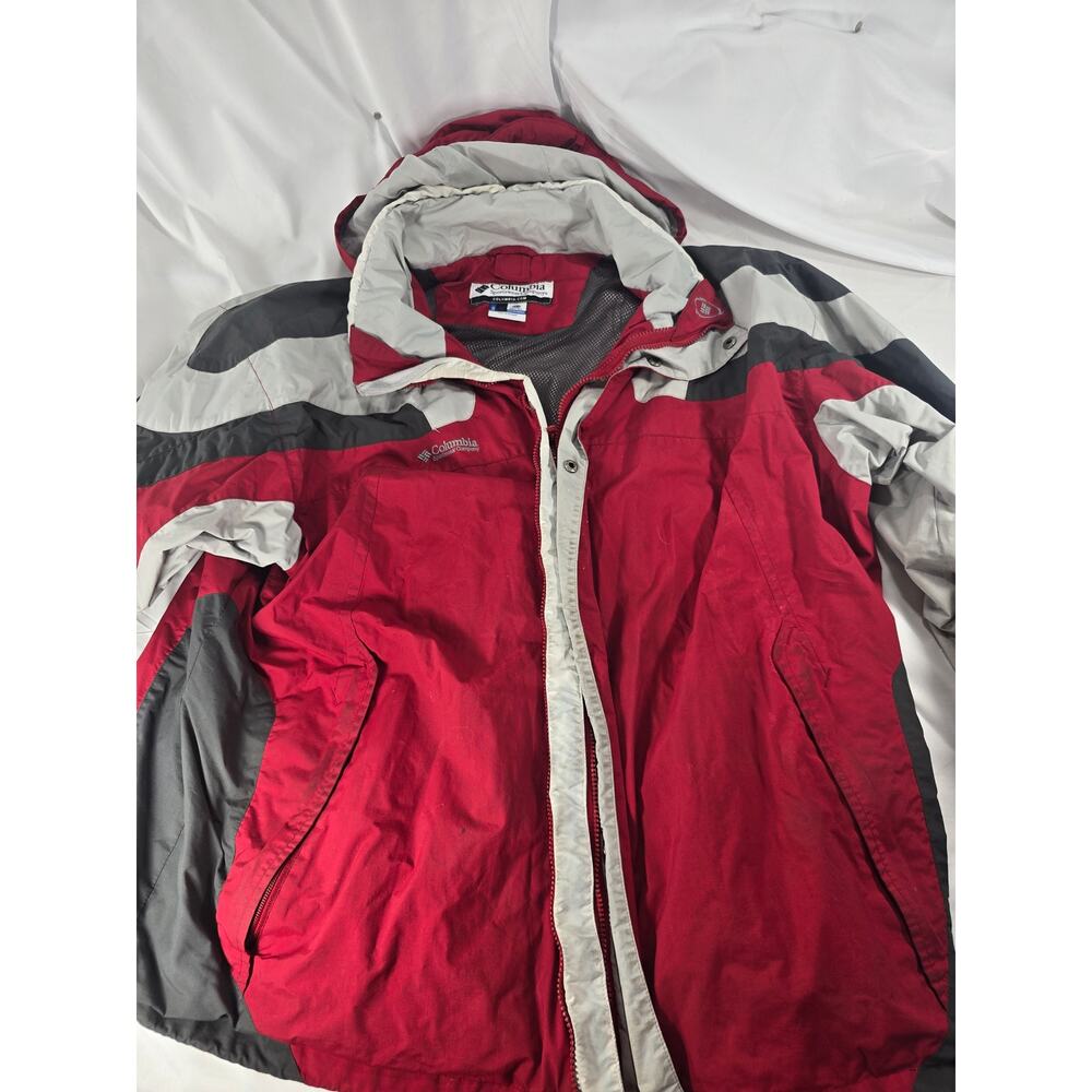 Columbia Sportswear Core Interchange Jacket 2XT Men's Tall Red Black Winter Coat